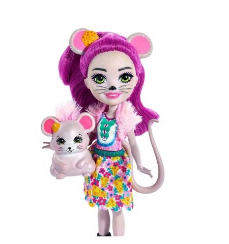 Mattel Enchantimals FXM76 Кукла с питомцем Мышка Майла new, 15 см Mattel Enchantimals FXM76 Кукла с питомцем Мышка Майла new, 15 см