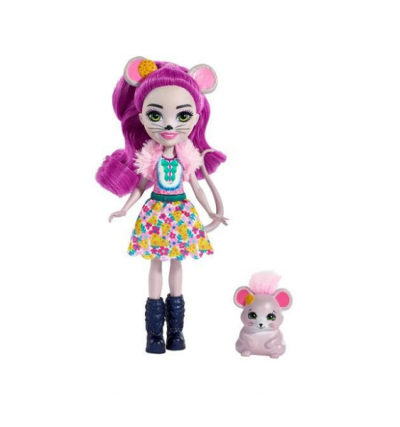 Mattel Enchantimals FXM76 Кукла с питомцем Мышка Майла new, 15 см