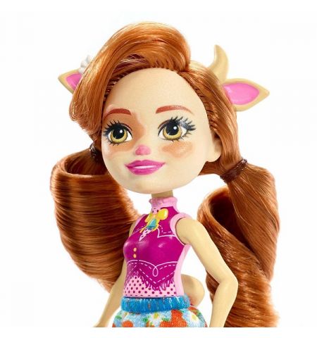 Mattel Enchantimals FXM77 Кукла с питомцем Коровка Кейли new, 15 см Mattel Enchantimals FXM77 Кукла с питомцем Коровка Кейли new, 15 см