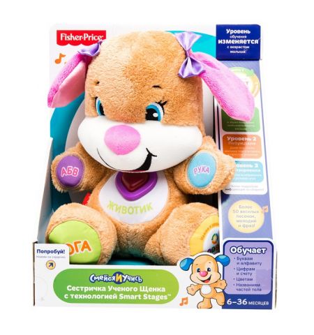 Mattel Fisher Price FPP81 "Сестричка Ученого щенка" Smart Stages (рус)