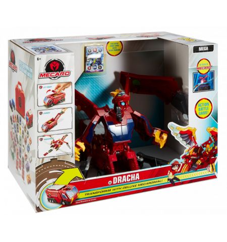 Mattel Hot Wheels FWY67 Трансформер Дракон-грузовик "Mecard" "TURNING MECARD"