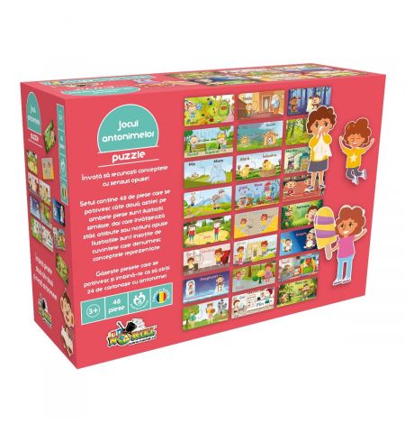 Noriel NOR4024 Пазлы Noriel – Игра антонимов, 48 деталей