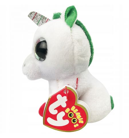 TY TY35218 Мягкая Игрушка - Брелок CANDY CANE Единорог, 8,5 см