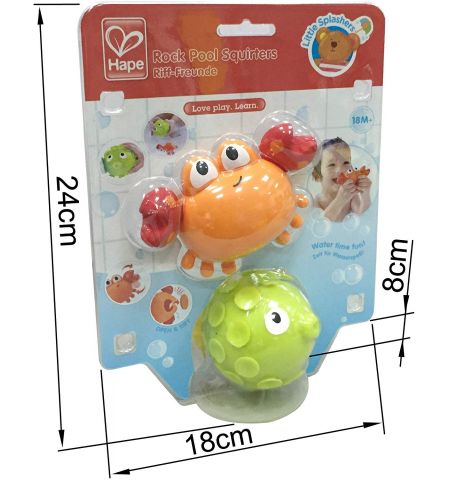HAPE E0208A  Игровой набор для ванной “ROCK POOL SQUIRTERS” HAPE E0208A  Игровой набор для ванной “ROCK POOL SQUIRTERS”