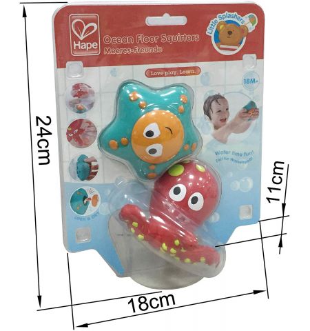 HAPE E0213A Игровой набор для ванной “Ocean Floor Squirters” HAPE E0213A Игровой набор для ванной “Ocean Floor Squirters”