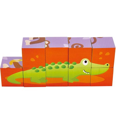 HAPE E1619A Кубики "Джунгли" HAPE E1619A Кубики "Джунгли"
