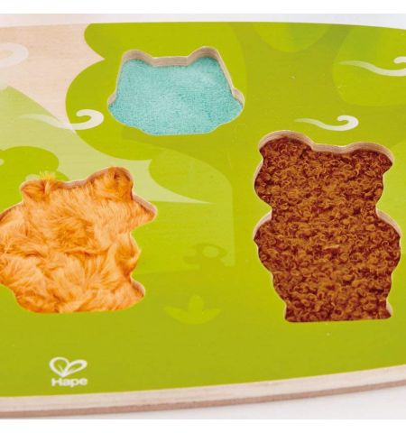 HAPE E1621A Пазл тактильный "Лесные животные"