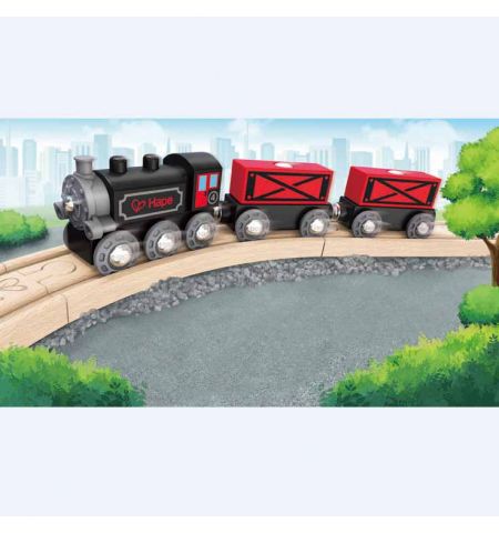 HAPE E3717A Игровой набор Паровой грузовой поезд “Steam era freight train” HAPE E3717A Игровой набор Паровой грузовой поезд “Steam era freight train”