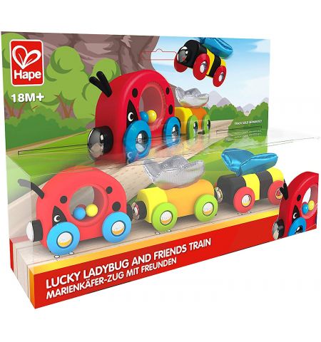 HAPE E3806A Деревянный поезд "Насекомые" HAPE E3806A Деревянный поезд "Насекомые"