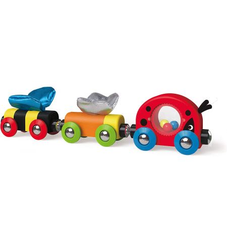 HAPE E3806A Деревянный поезд "Насекомые" HAPE E3806A Деревянный поезд "Насекомые"