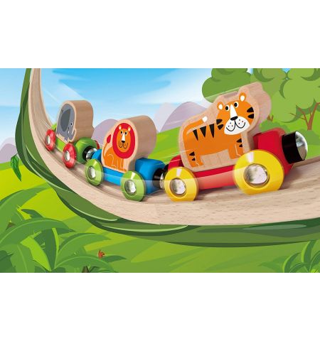 HAPE E3807B Паровозик "Приключения в джунглях" HAPE E3807B Паровозик "Приключения в джунглях"