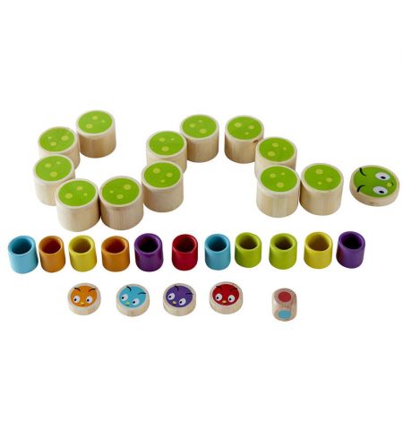 Hape E5556A Деревянная игрушка. Игра Мемо Гусеничка