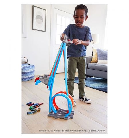 Mattel Hot Wheels GFH85 Автомобильный трек Mattel Hot Wheels Двойная петля Mattel Hot Wheels GFH85 Автомобильный трек Mattel Hot Wheels Двойная петля