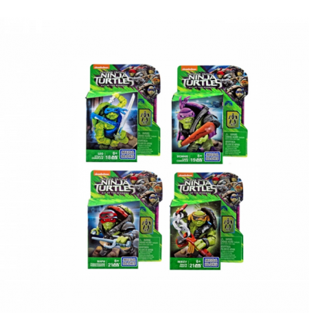 Mattel Mega Bloks DPW12 Фигурка персонажа фильма Черепашки Ниндзя II MEGA TOY