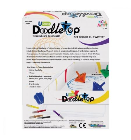 Noriel INT_N0755 Волчок, который рисует, серия Маленький Художник Doodletop Twister Deluxe Kit Noriel INT_N0755 Волчок, который рисует, серия Маленький Художник Doodletop Twister Deluxe Kit