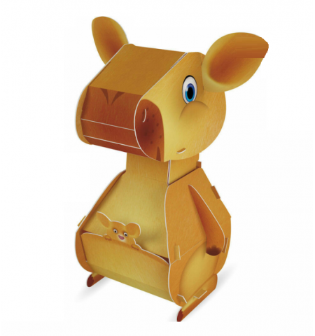 Noriel NOR1207 Мини пазл 3D - Кенгуру, 14 детелей