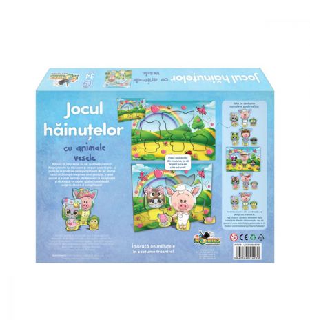 NORIEL NOR4239 Пазл "Игра в одежки со счастливыми животными" 36 элементов