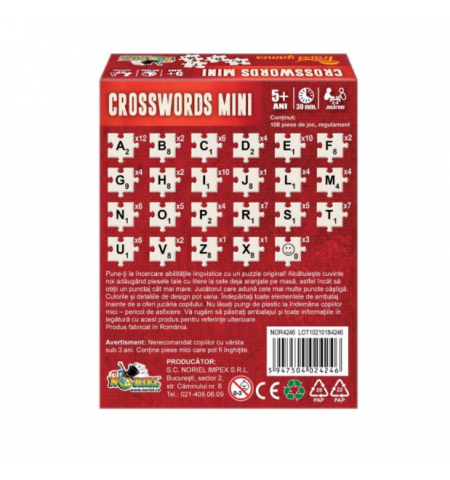 Noriel NOR4246 Настольная игра Crosswords Mini - cump?ra ?n Chi?in?u, Moldova - UNO.md Noriel NOR4246 Настольная игра Crosswords Mini - cump?ra ?n Chi?in?u, Moldova - UNO.md