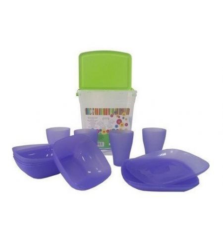 169042 Set vesela din plastic ALEANA 25x18x24 cm