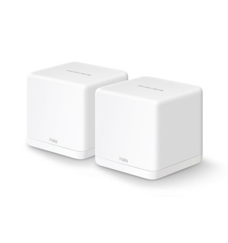 MERCUSYS Halo H30G(2-pack) AC1300 Whole Home Mesh Wi-Fi System,SPEED: 400 Mbps at 2.4 GHz + 867 Mbps at 5 GHz,SPEC: 2× Internal Antennas, 2× Gigabit P