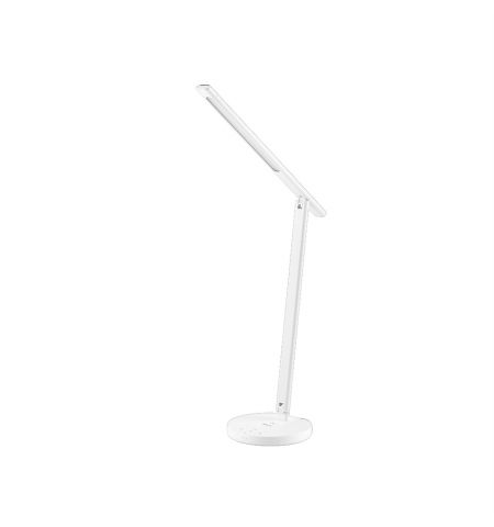 Lampa de birou WiFi Tellur Smart, 12W lumina alba,calda Qi 10W USB 10W reglabila alb