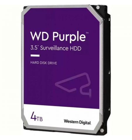 3.5" HDD 4.0TB Western Digital  Purple, 5400rpm,64MB, SATAIII (for video)  WD42PURZ