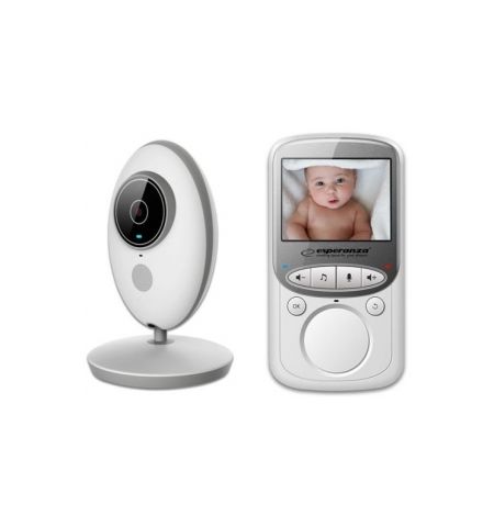 Baby monitor Esperanza JUAN EHM003, LCD 2.4",  Range: 50m indoor, 260m outdoor, Automatic night vision, VOX function, Long battery life (up to 20 hour