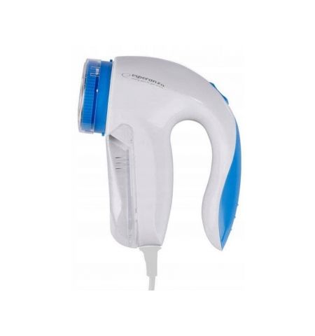 Lint Remover Esperanza PAPPUS ECS006 White-Blue;  3 blades for quick lint removing; Size: 16 cm * 13 cm * 6 cm; Power: mains; 220 V ~ 50/60 Hz,  4 W