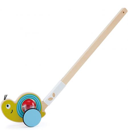 HAPE E0355A Деревянная игрушка Snail Push Pal