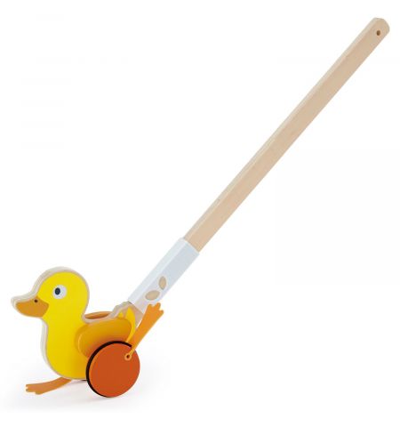 Hape E0357A Деревянная игрушка Ducky Push Pal