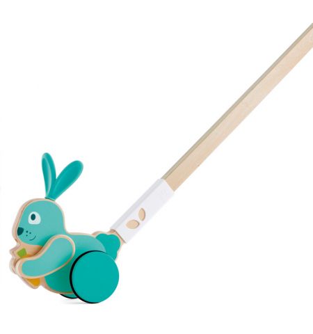 Hape E0358A Деревянная игрушка Bunny Push Pal