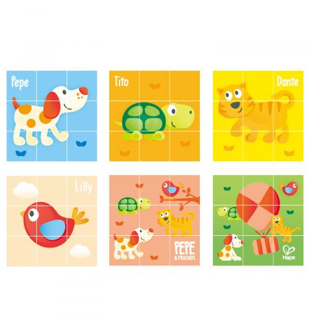 Hape E0452A Кубики-пазлы Friendship Puzzle Blocks