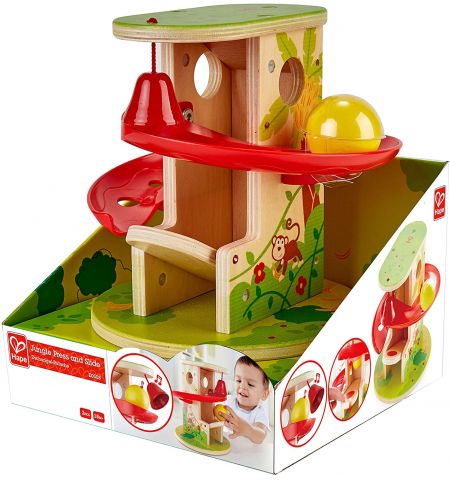 HAPE E0508A - Деревянная игрушка - Jungle Press And Slide HAPE E0508A - Деревянная игрушка - Jungle Press And Slide