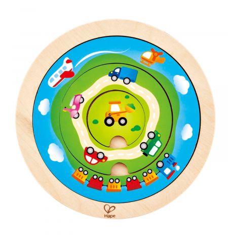Hape E1605A Пазл Spinning Transport Puzzle Hape E1605A Пазл Spinning Transport Puzzle