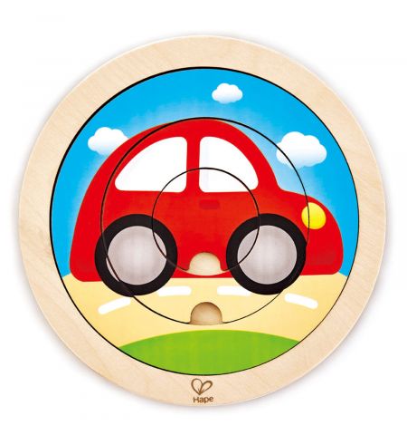 Hape E1605A Пазл Spinning Transport Puzzle Hape E1605A Пазл Spinning Transport Puzzle