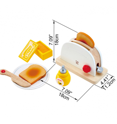 HAPE E3148A - Игровой набор  POP UP TOASTER SET