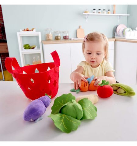 HAPE E3167A -  Мягкие игрушки-овощи "Toddler Vegetable Basket"