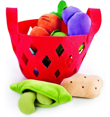HAPE E3167A -  Мягкие игрушки-овощи "Toddler Vegetable Basket"