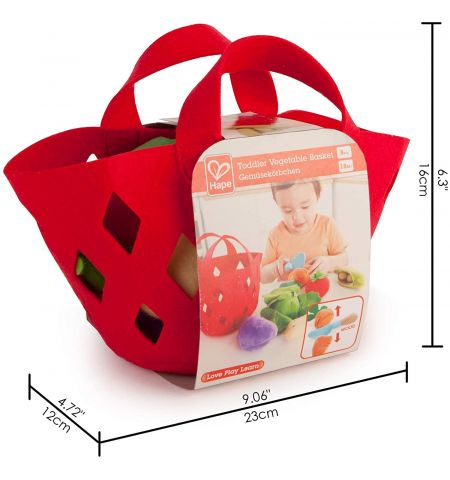 HAPE E3167A -  Мягкие игрушки-овощи "Toddler Vegetable Basket"