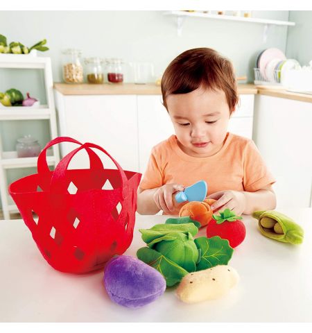 HAPE E3167A -  Мягкие игрушки-овощи "Toddler Vegetable Basket"