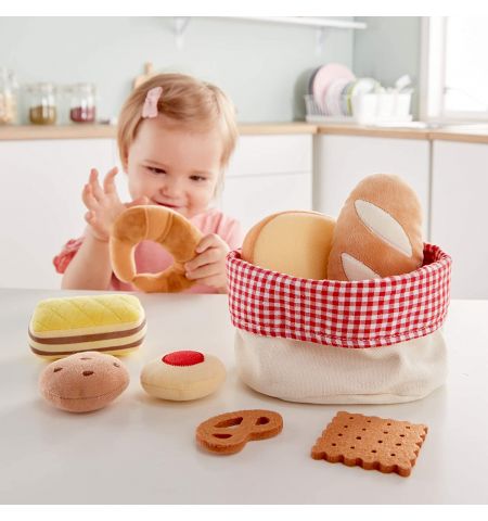 HAPE E3168A - Игрушечная корзинка для хлеба Toddler Bread Basket