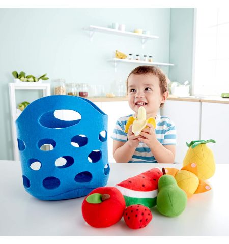 HAPE E3169A - Набор игрушечных фруктов "Toddler Fruit Basket"