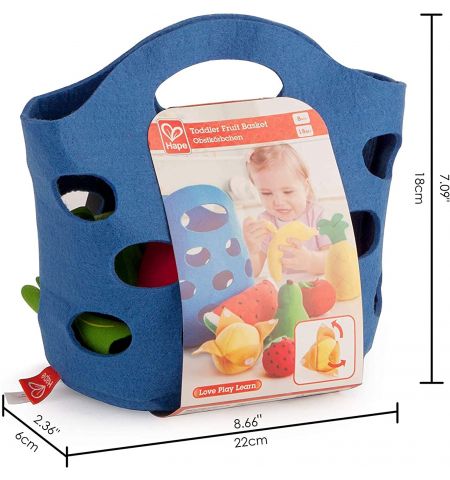 HAPE E3169A - Набор игрушечных фруктов "Toddler Fruit Basket"