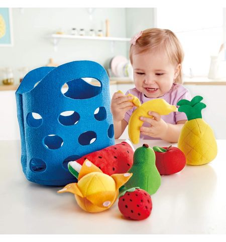 HAPE E3169A - Набор игрушечных фруктов "Toddler Fruit Basket"