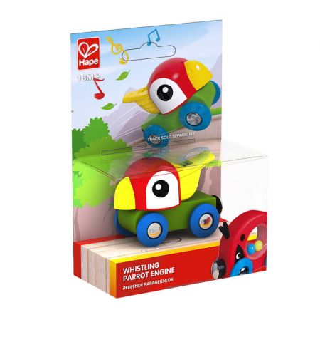 Hape E3808A Машинка-попугай Whistling Parrot Engine