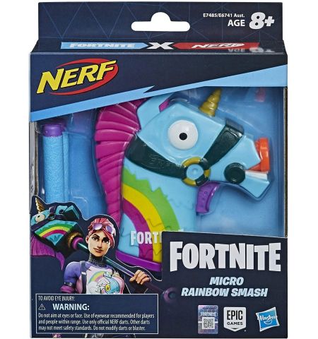 Hasbro Nerf E7485 - Бластер Fortnite Micro "Rainbow Smash"