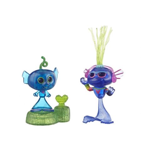Hasbro TROLLS E7955 - Игровой набор из 2 Фигурок Тролли "Techno Reef Bobble"/"Techno Rock City"