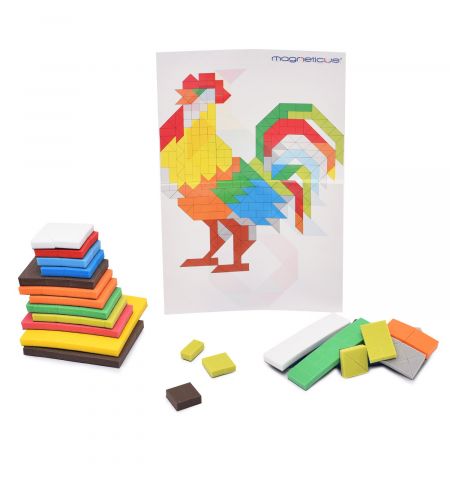 Magneticus MM-015 Миди-Мозаика Петух, 316 элементов, 10 цветов Magneticus MM-015 Миди-Мозаика Петух, 316 элементов, 10 цветов