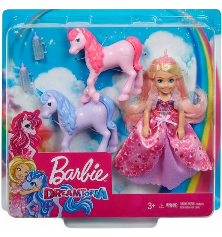 Mattel Barbie Dreamtopia GJK17 Игровой набор ,,Челси и единороги&#x27;&#x27;