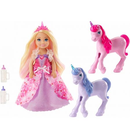 Mattel Barbie Dreamtopia GJK17 Игровой набор ,,Челси и единороги&#x27;&#x27;